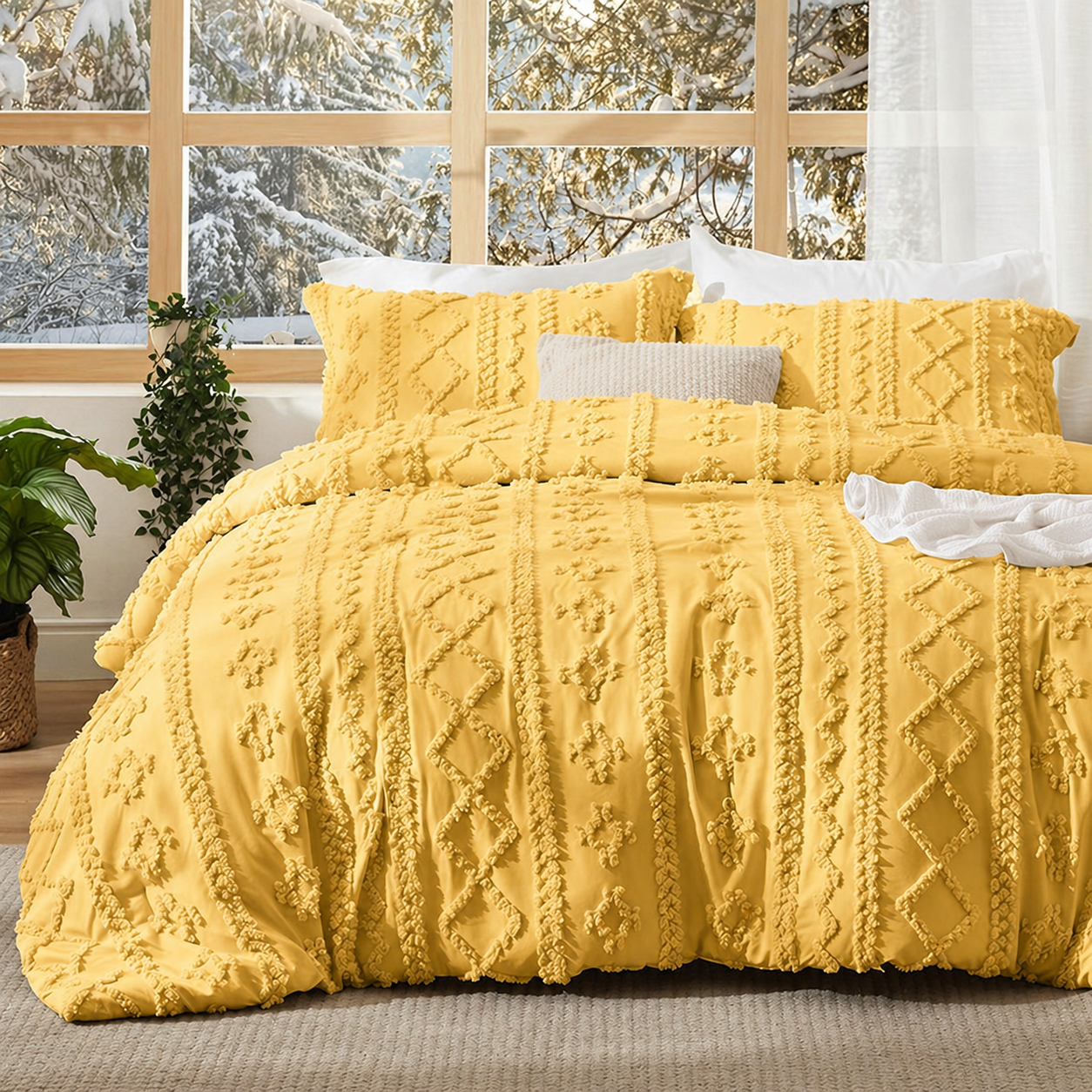 Boho Deluxe Tufted Decorative Comforter Set