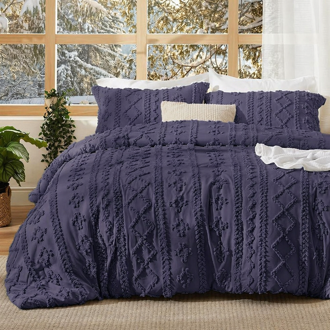 Boho Deluxe Tufted Decorative Comforter Set