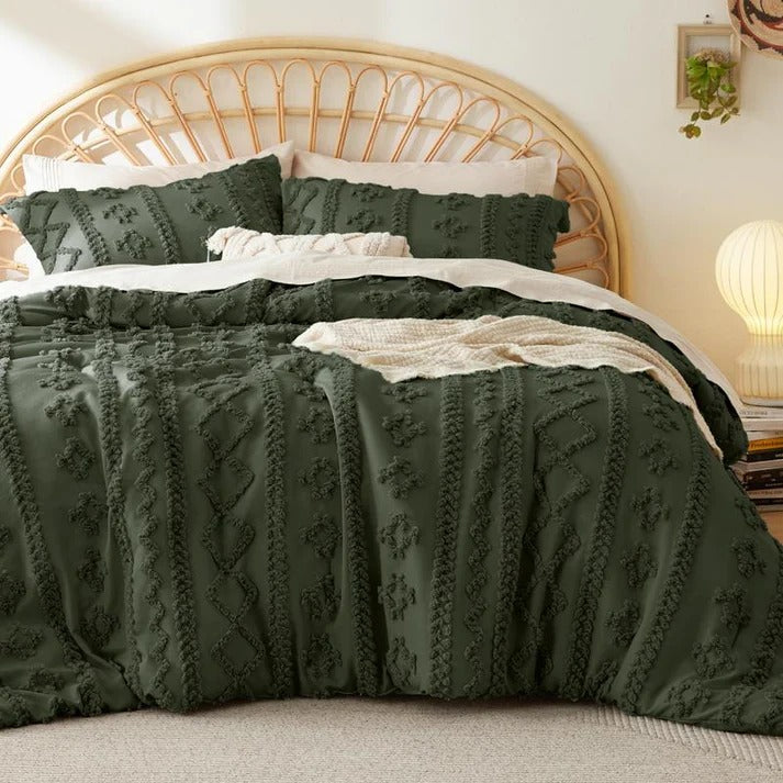 Boho Deluxe Tufted Decorative Comforter Set