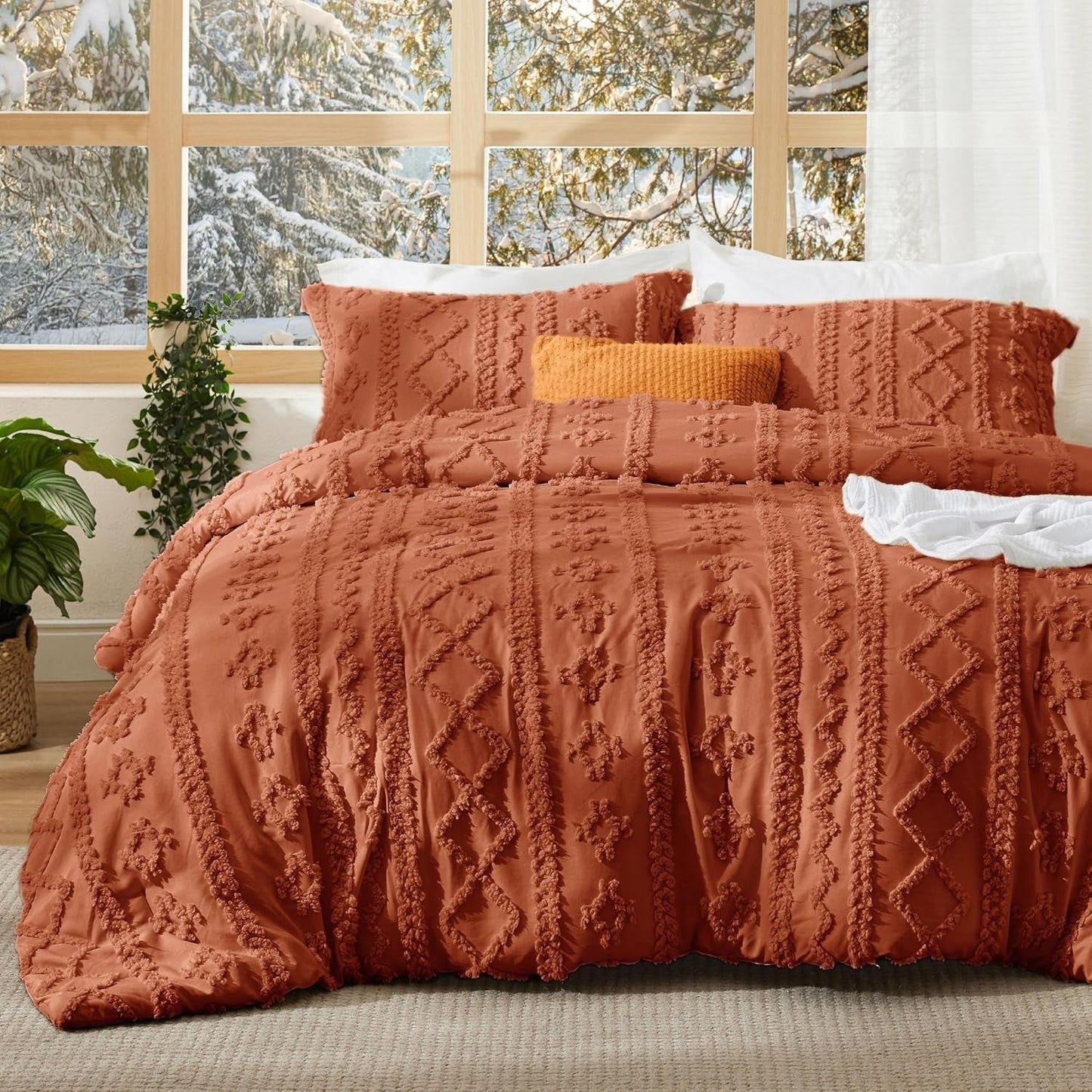 Boho Deluxe Tufted Decorative Comforter Set
