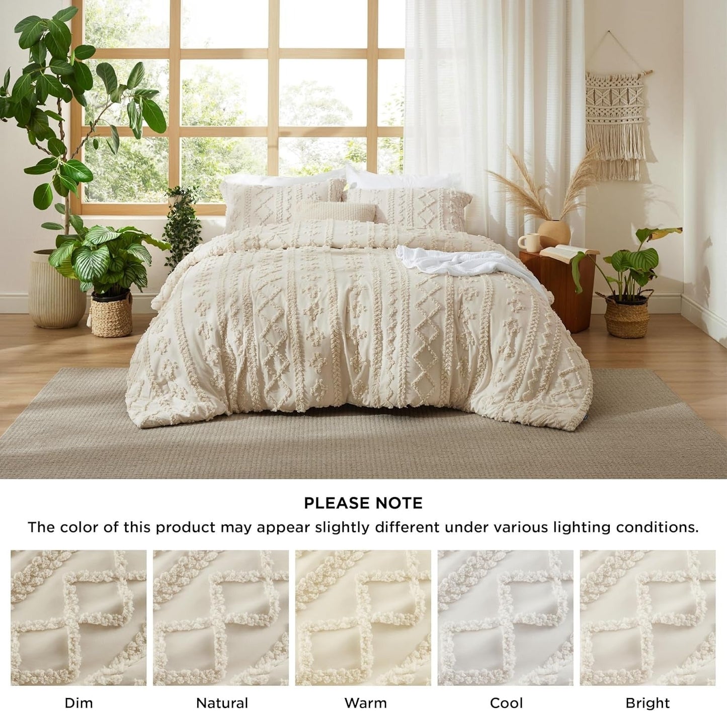 Boho Deluxe Tufted Decorative Comforter Set