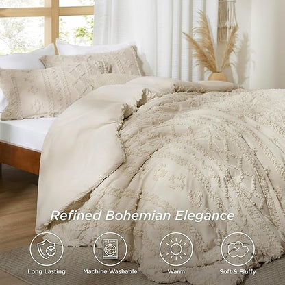 Boho Deluxe Tufted Decorative Comforter Set