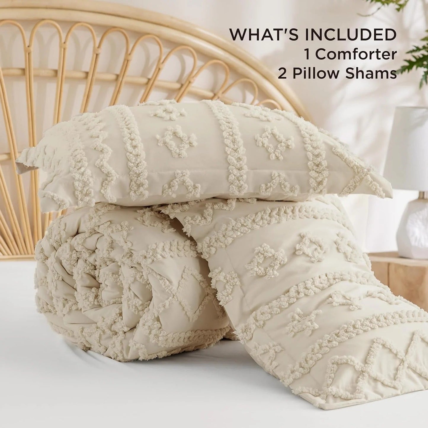 Boho Deluxe Tufted Decorative Comforter Set